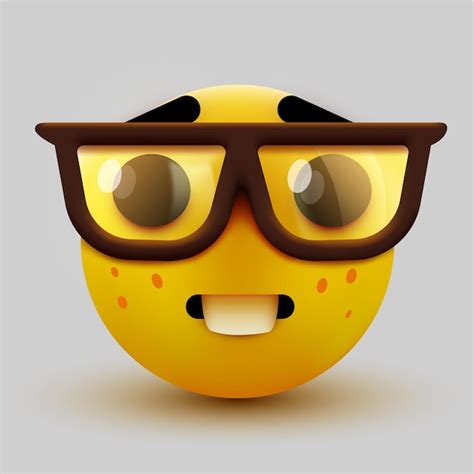 emoji de los lentes nerd